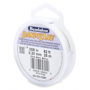 Beadalon rijgdraad DandyLine 0.20mm White