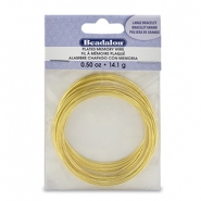 Beadalon memory wire large bracelet size Goud