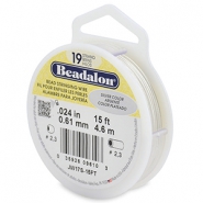 Beadalon Rijgdraad 19 draads 0.61mm Silver