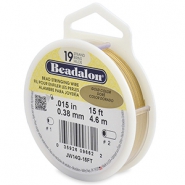 Beadalon Rijgdraad 19 draads 0.38mm Gold