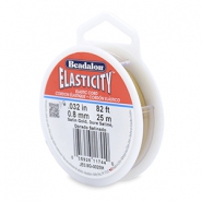 Beadalon elastiek rijgdraad 0.8mm 25 meter Satin Gold