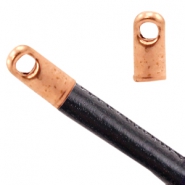 Onderdelen TQ metaal eindkap Ø2.2mm Rose gold (nikkelvrij)