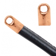 Onderdelen TQ metaal eindkap Ø2.6mm Rose gold (nikkelvrij)