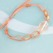 Sieraden maken: Beaded loop armband van Macramé ♡ DIY
