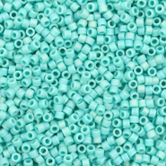 Miyuki kralen delica's 11/0 Opaque matte AB turquoise green DB-878