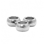 Roestvrij stalen (RVS) Stainless steel kralen 2mm Zilver