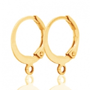 DQ metaal oorringen 12mm Gold