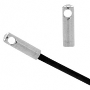 Roestvrij stalen (RVS) Stainless steel onderdelen eindkap Ø1.2mm Antiek zilver