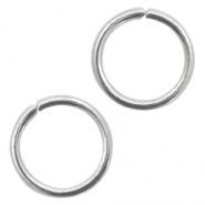 Roestvrij stalen (RVS) Stainless steel onderdelen buigringen 8mm Antiek zilver