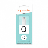 ImpressArt slagletter Monogram hoofdletter Q 10mm Zilver