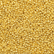 Miyuki rocailles 15/0 Duracoat galvanized gold 15-4202