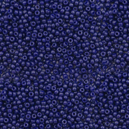 Miyuki rocailles 15/0 Duracoat opaque dyed dark navy blue 15-4494