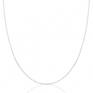 Roestvrij stalen (RVS) Stainless steel kettingen Mix & Match Zilver
