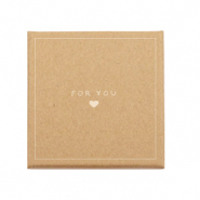 Sieraden (cadeau)doosje 'for you &hearts;' Brown