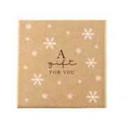 Sieraden (cadeau) doosje "a gift for you" Brown