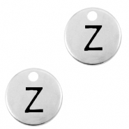 Bedels DQ metaal initial Z Antiek zilver (nikkelvrij)