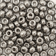 Miyuki rocailles 6/0 Plated nickel anthracite 6-190
