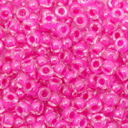Miyuki rocailles 8/0 Fuchsia lined crystal 8-209