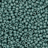 Miyuki rocailles 11/0 Duracoat opaque eucalyptus green 11-4481