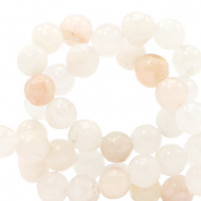 Natuursteen kralen kwarts 4mm Vanilla cream white