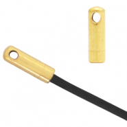 Roestvrij stalen (RVS) Stainless steel onderdelen eindkap Ø1.5mm Goud