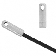 Roestvrij stalen (RVS) Stainless steel onderdelen eindkap Ø1.2mm Zilver