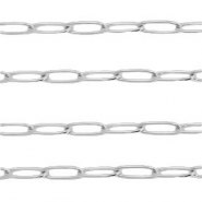Roestvrij stalen (RVS) Stainless steel onderdelen jasseron schakel Zilver