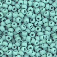 Miyuki rocailles 8/0 Opaque matte turquoise green 8-412F