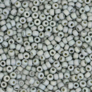 Miyuki rocailles 11/0 Opaque glazed frosted rainbow cadet grey 11-4705