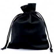 Sieraad zakje velvet Black
