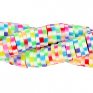 Katsuki kralen 6mm Rainbow white mix