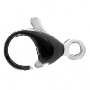 Roestvrij stalen (RVS) stainless steel onderdelen karabijnslot 10mm Black-zilver