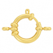 Roestvrij stalen (RVS) Stainless steel onderdelen boeislot 16mm met oogjes Goud