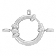 Roestvrij stalen (RVS) Stainless steel onderdelen boeislot 16mm met oogjes Zilver