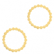 Roestvrij stalen (RVS) Stainless steel bedels/tussenstuk circle Goud