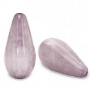 Polaris Elements kralen druppel vorm Mosso shiny Lavender aura