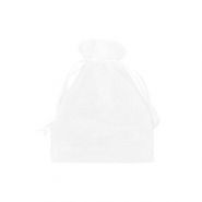 Sieraad zakje organza 7x9cm White