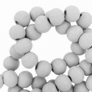 Houten Kralen Rond 8mm Pewter grey