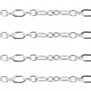 Roestvrij stalen (RVS) Stainless steel onderdelen jasseron schakel Zilver