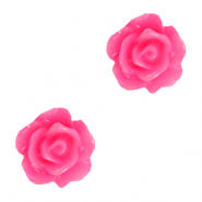 Roosjes kralen 10mm Magenta pink