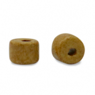 DQ Grieks keramiek kralen 5mm Mustard brown