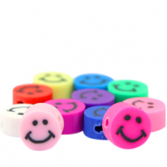 Polymeer kralen smiley Multicolour