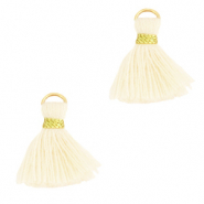 Kwastjes 1.5cm Gold-off white