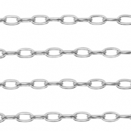 Roestvrij stalen (RVS) Stainless steel onderdelen jasseron ankerketting Zilver