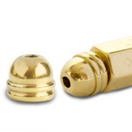 C.U.S® sieraden message beads eindkap Goud (nikkelvrij)
