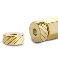 C.U.S® sieraden message beads eindkap Goud (nikkelvrij)
