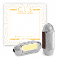 C.U.S® sieraden message beads "amour" Zilver (nikkelvrij)