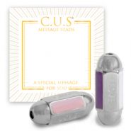 C.U.S® sieraden message beads "love" Zilver (nikkelvrij)