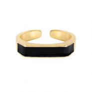 Musthave ringen enamel Black-gold
