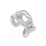 Brass TQ metaal ear cuff Zilver